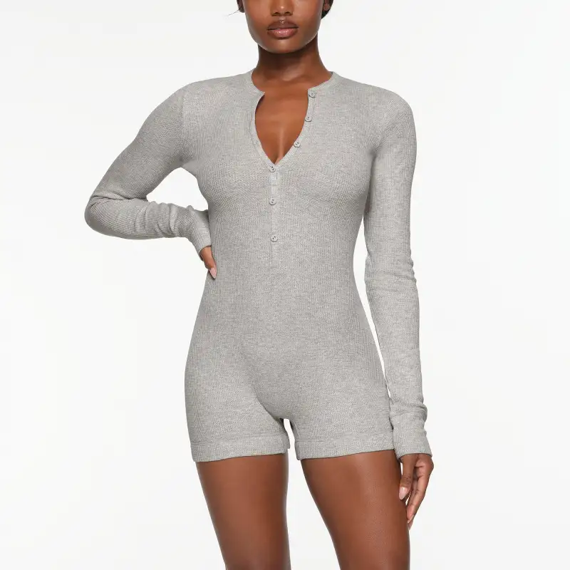 Skims Bodysuits Women's LIGHT HEATHER GREY/Light Heather Gray-2
