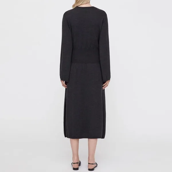 TOTEME Long Sleeved Dresses Women's Dark Heather Gray-2