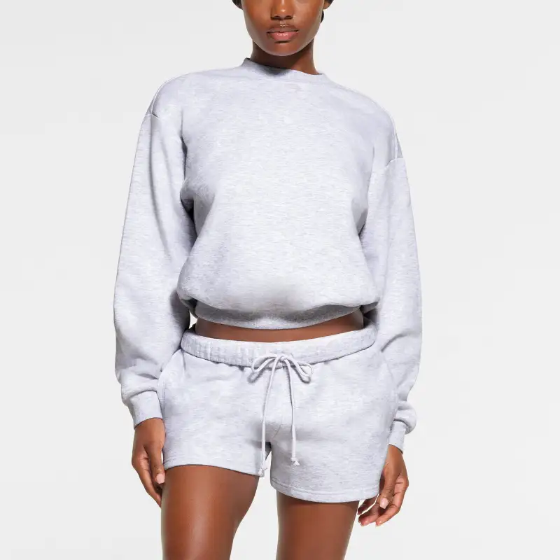 SKIMS Sweater Women's LIGHT HEATHER GREY/Light Heather Gray-1