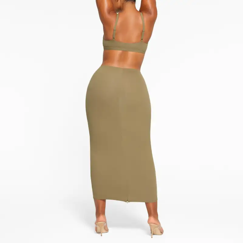 Skims Casual Long Skirts Women's KHAKI/Khaki-3