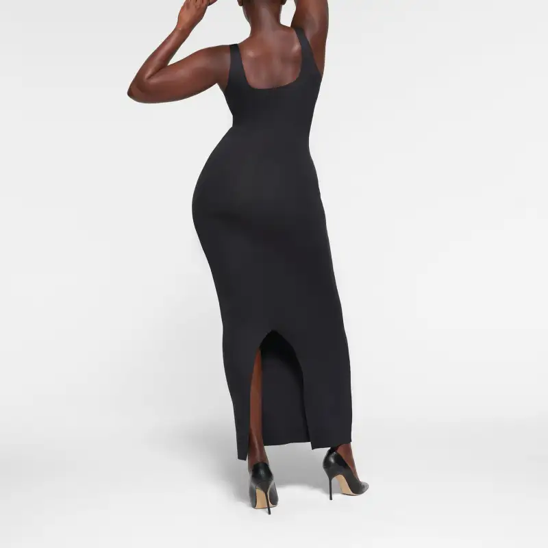 SKIMS BODY TANK LONG DRESS Slip Dress Women's ONYX/Onyx-2