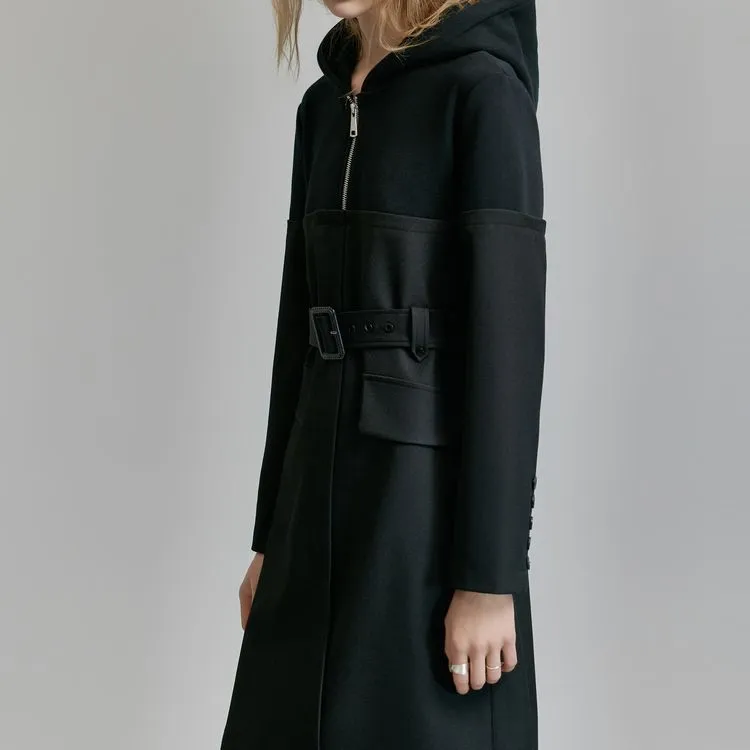 ELLE Long Sleeved Dresses Spring Women's Black-2
