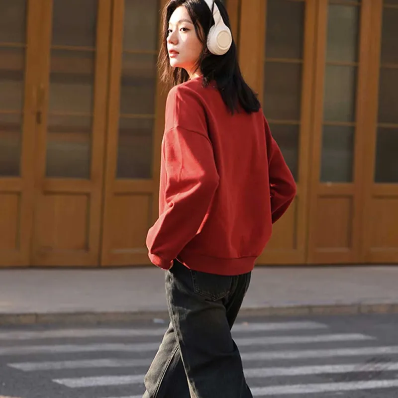 Demana Sweatshirt Women's Scarlett Red-3