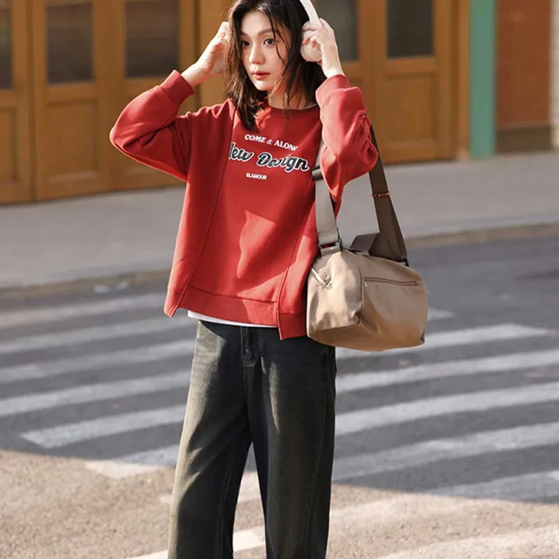 Demana Sweatshirt Women's Scarlett Red-1