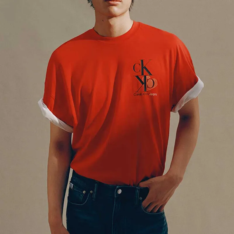 CALVIN KLEIN T Shirt Unisex Red-1