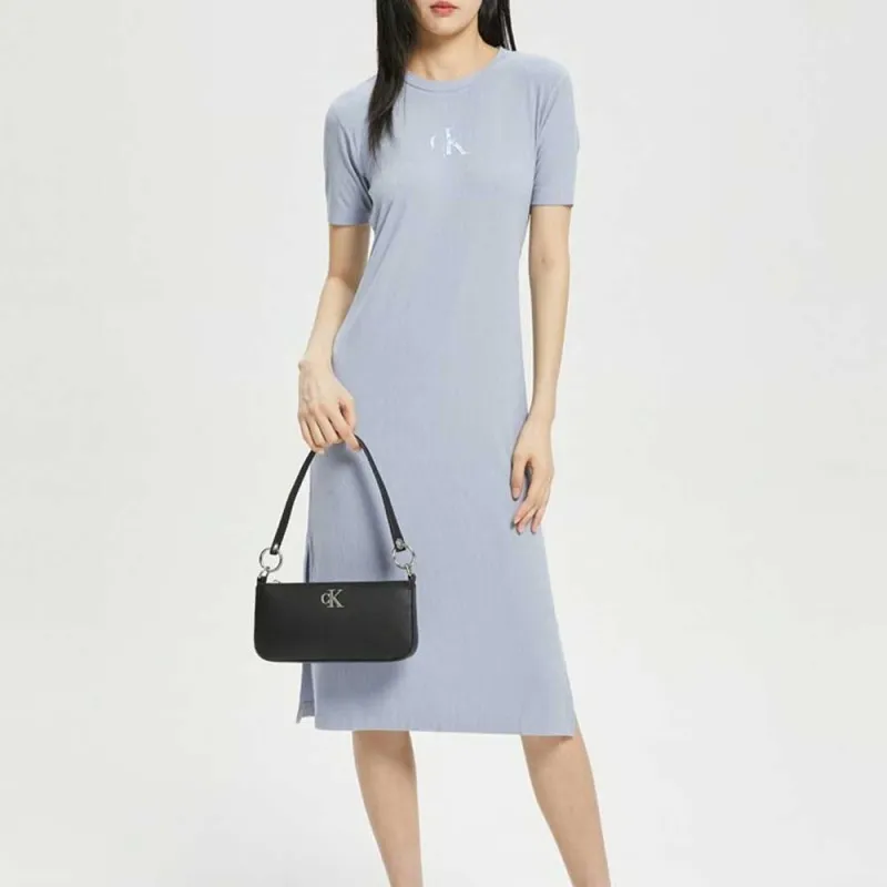CK/Calvin Klein Short Sleeved Dress Women's Blue-2