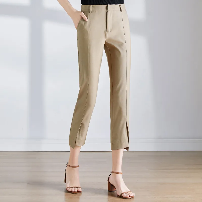 Like The Age Of Water Casual Pants Women's Khaki-1