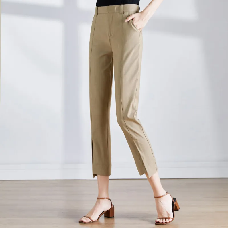 Like The Age Of Water Casual Pants Women's Khaki-3