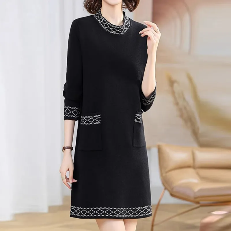 Mapping Long Sleeved Dresses Women's-1