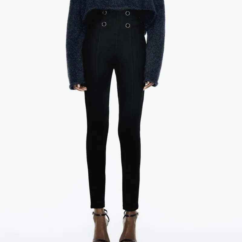 ZARA Leggings Women's Black-2
