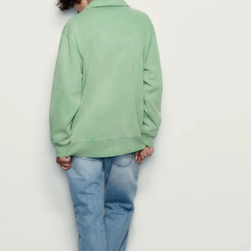 ZARA Polo Shirts Women's Green-3