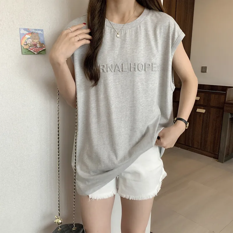 Tonlion T Shirt Women's Light Heather Gray-2