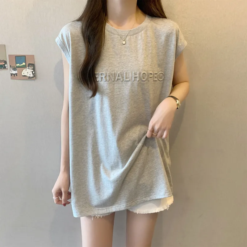 Tonlion T Shirt Women's Light Heather Gray-1
