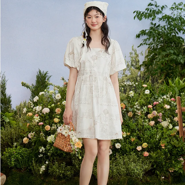 ZIHAN Short Sleeved Dress Women's-2
