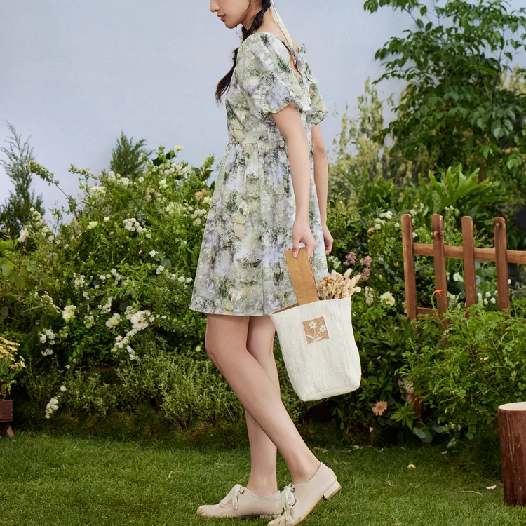 ZIHAN Short Sleeved Dress Women's-6