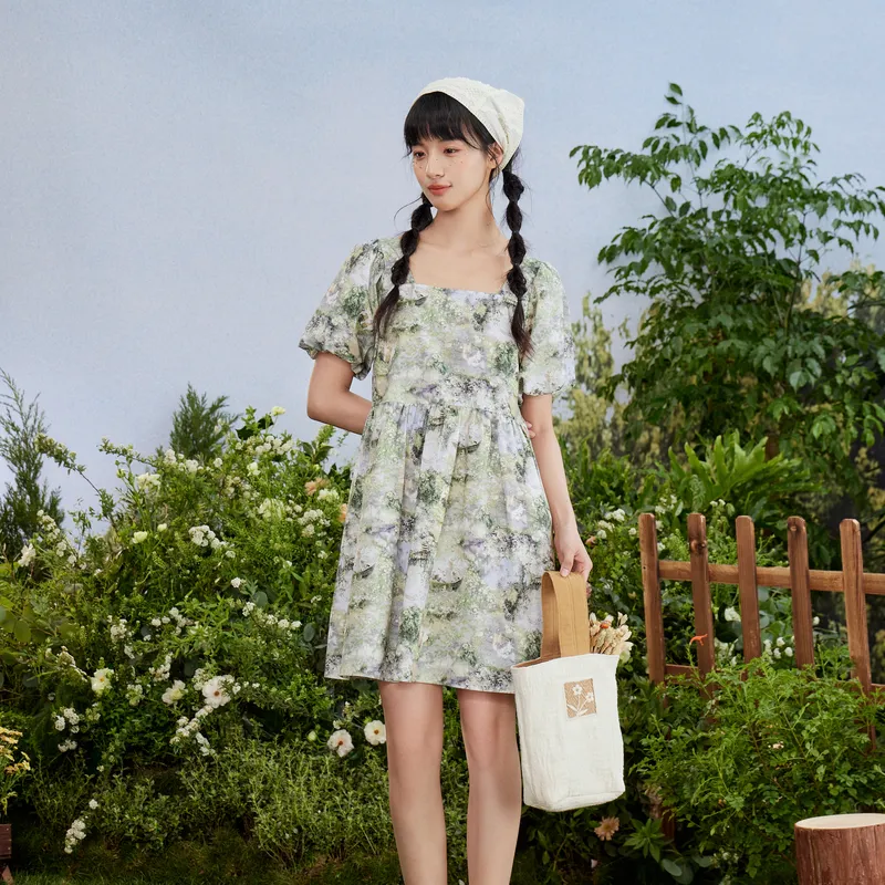 ZIHAN Short Sleeved Dress Women's-4