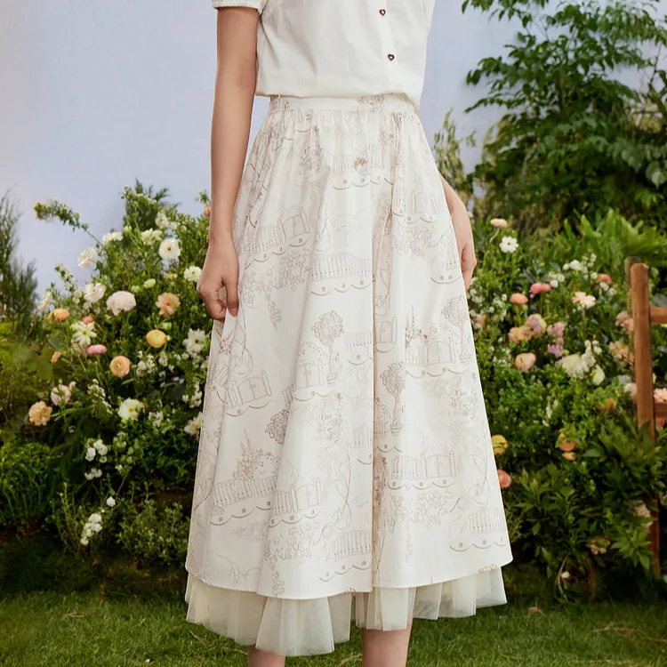 ZIHAN Casual Long Skirts Women's-3