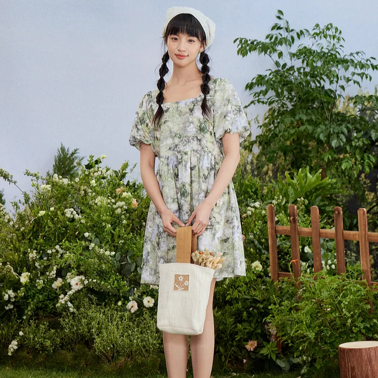 ZIHAN Short Sleeved Dress Women's-5