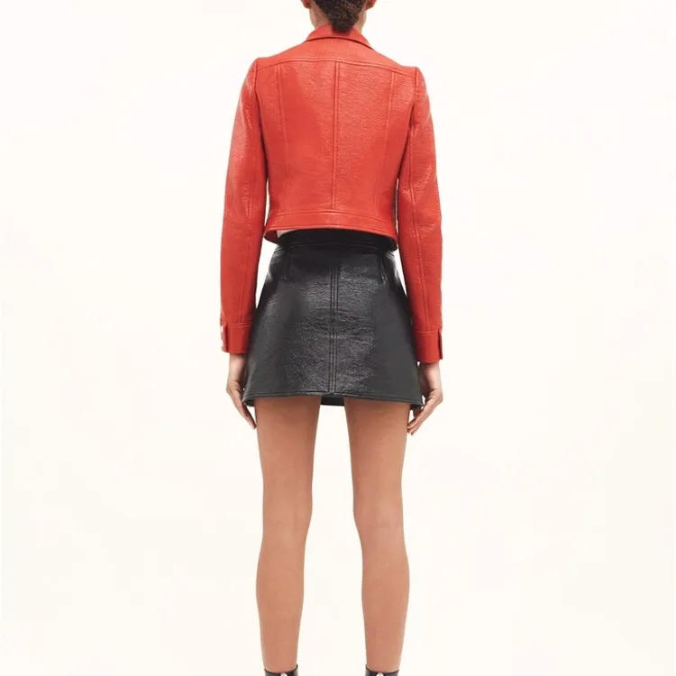 COURREGES Vinyl Jacket 'Heritage Red'-2