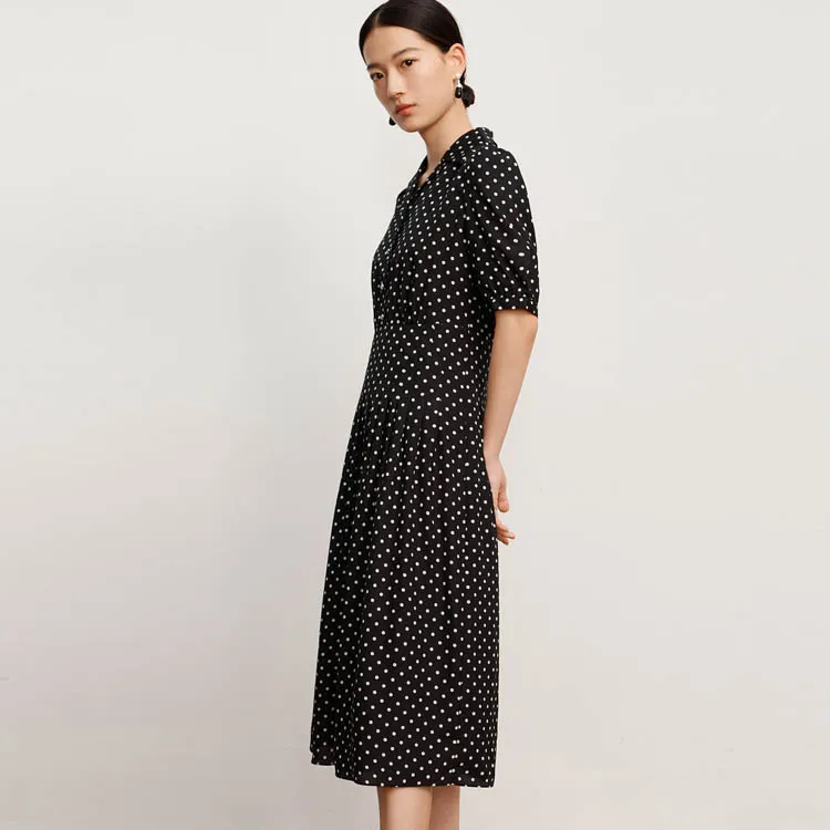 JZ Juzui Short Sleeved Dress Women's Floral Black-2