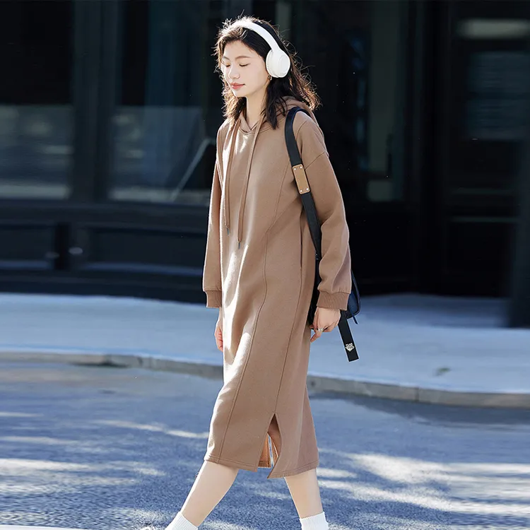 Demana Long Sleeved Dress Women's Latte-2