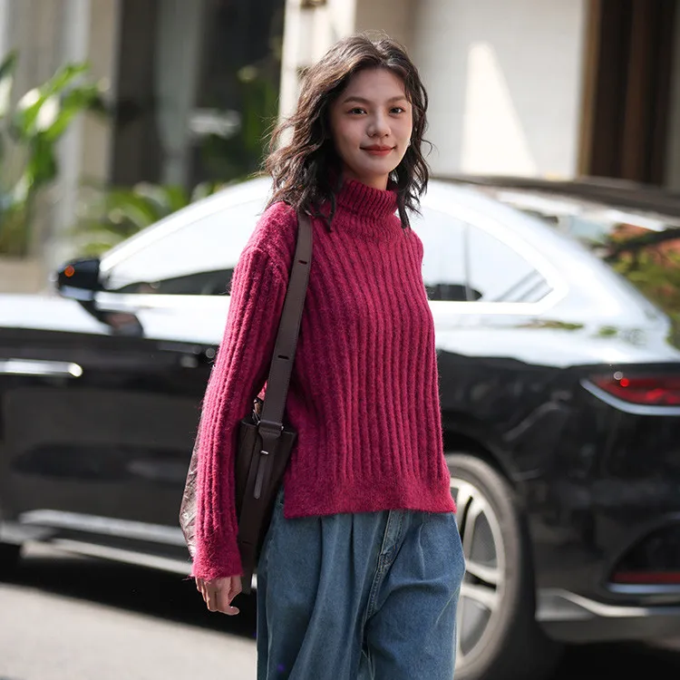 Demana Knitwear Women's Berry Red-1