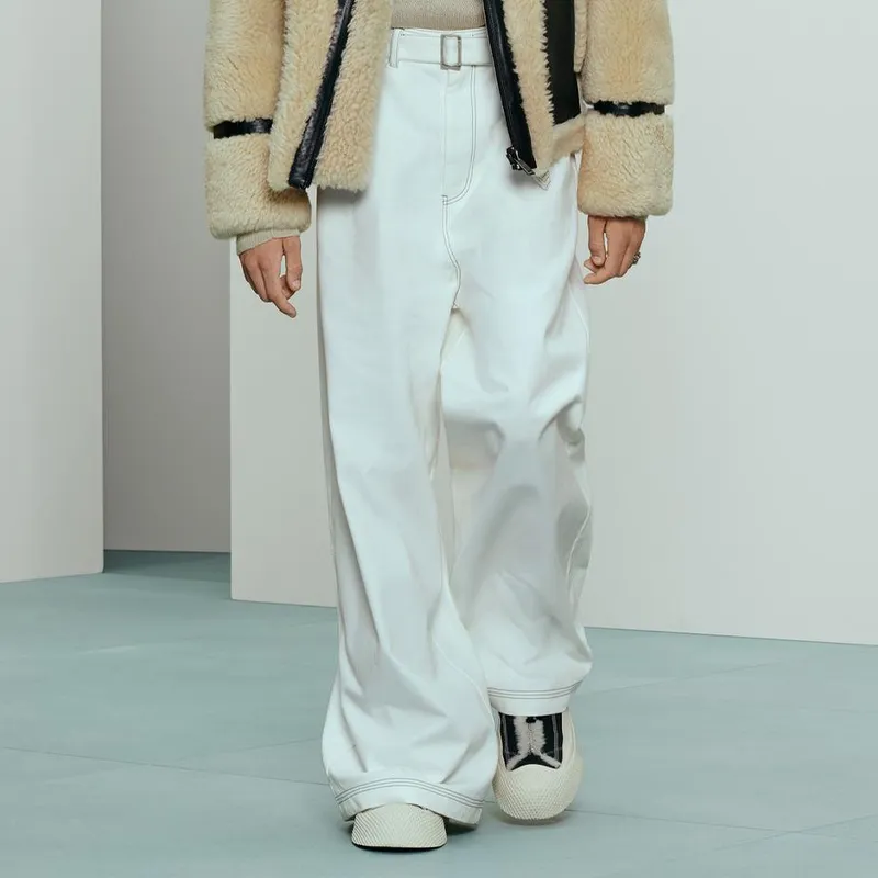 ZARA SRPLS Series Casual Pants Men's White-2