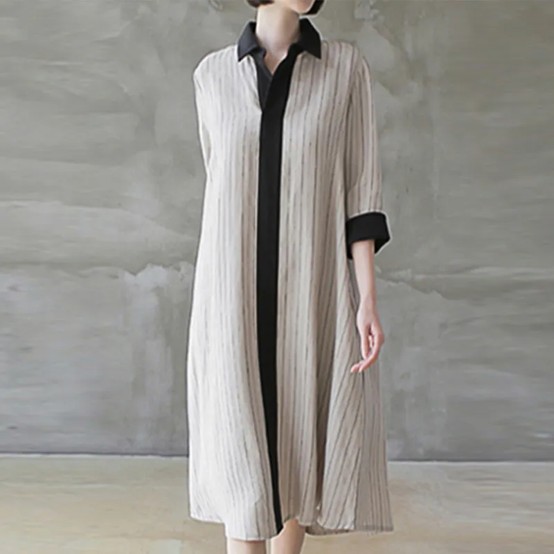 Mapping Long Sleeved Dresses Women's Image Color-1