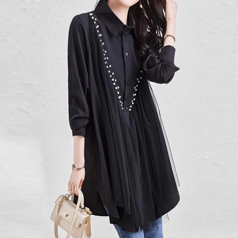 Mapping Shirts Women's Black-1
