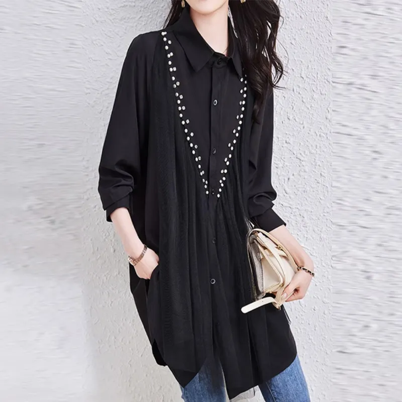 Mapping Shirts Women's Black-2