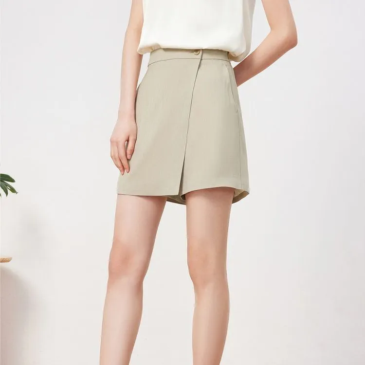JZ Juzui Casual Shorts Women's Khaki-2