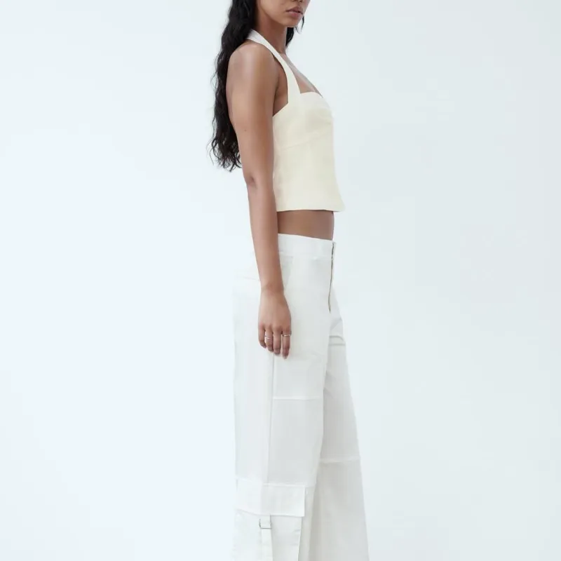 ZARA Camisoles Women's White-4