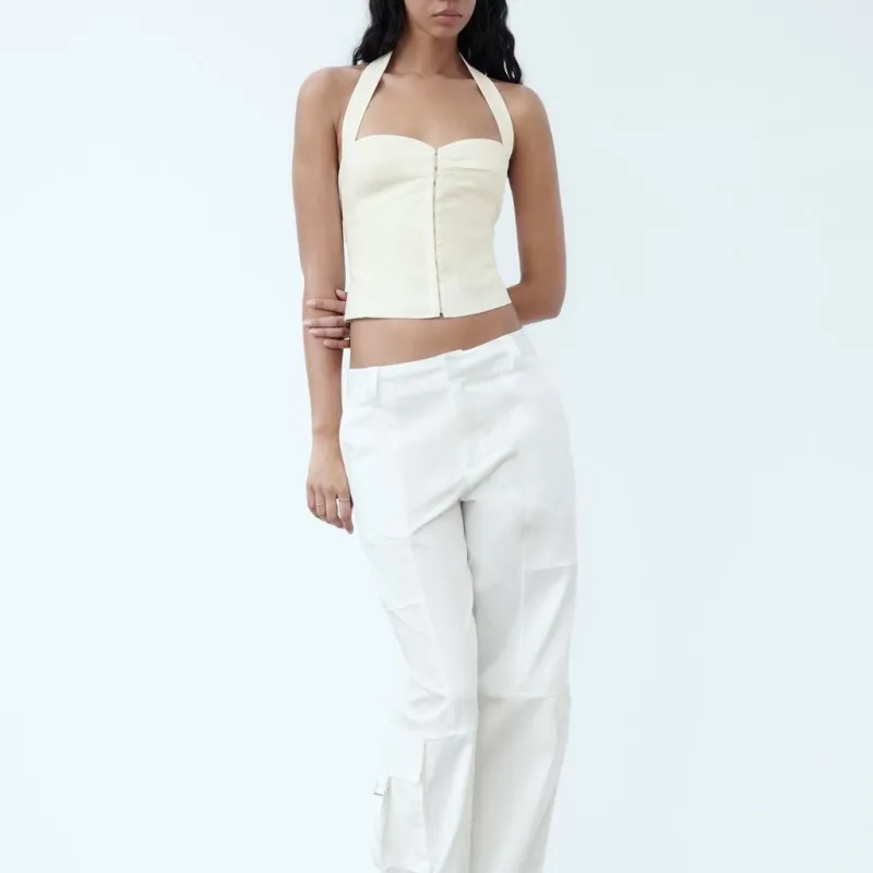 ZARA Camisoles Women's White-2