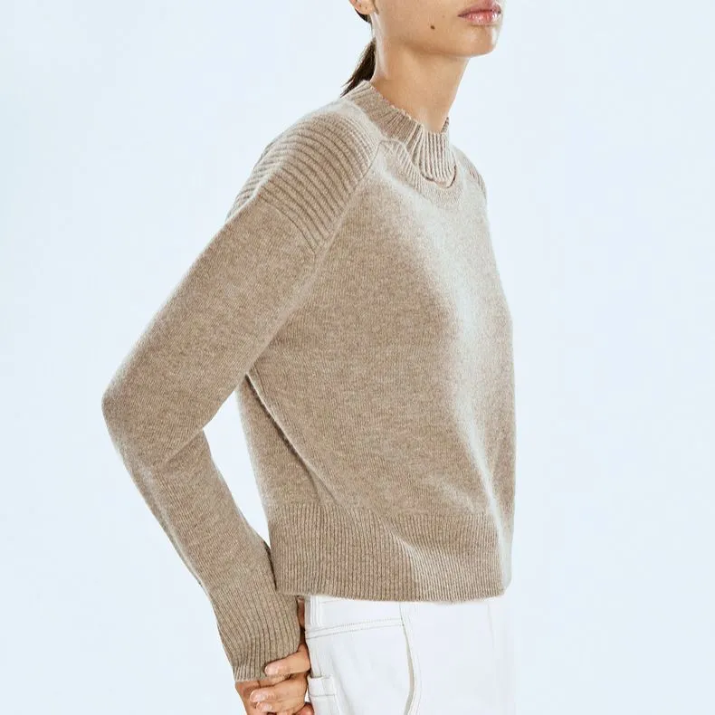COVERINS Cashmere Sweater Women's Light Chestnut-2