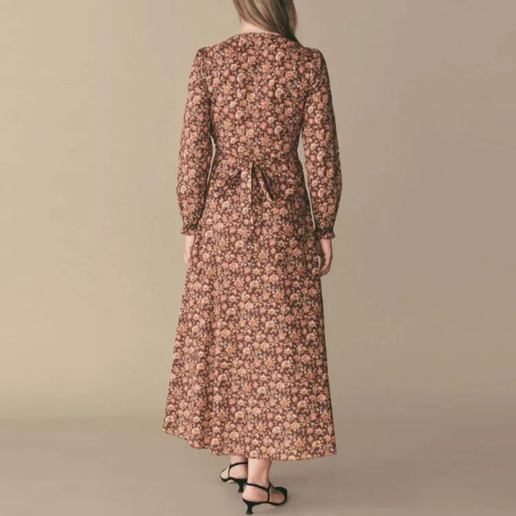 DOEN Long Sleeved Dresses Women's Mulberry Tree Potpourri-2