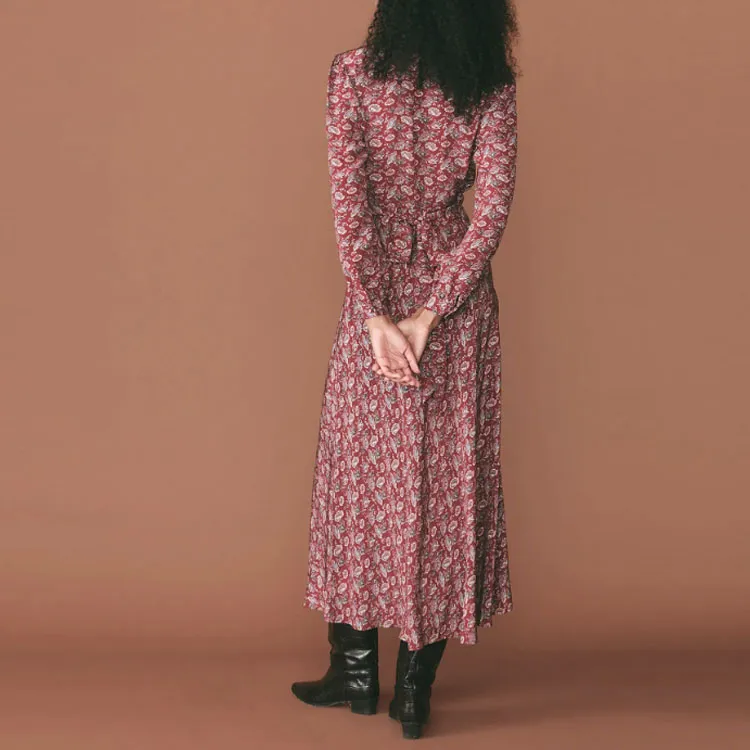 DOEN Long Sleeved Dresses Women's Pomegranate Tree Rose-2