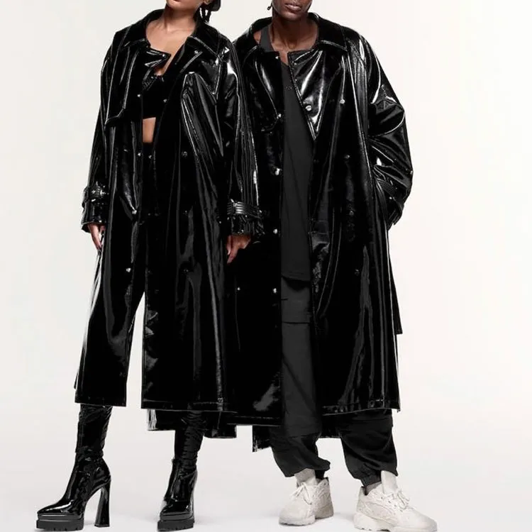 Adidas IVY PARK Trench Coats Unisex Black-2