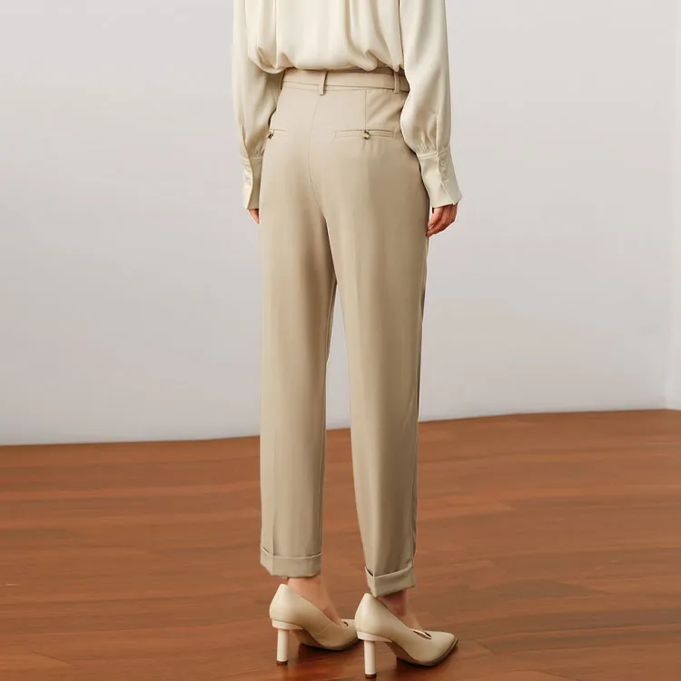 JZ. ANNAKRO Casual Pants Women's Khaki-2