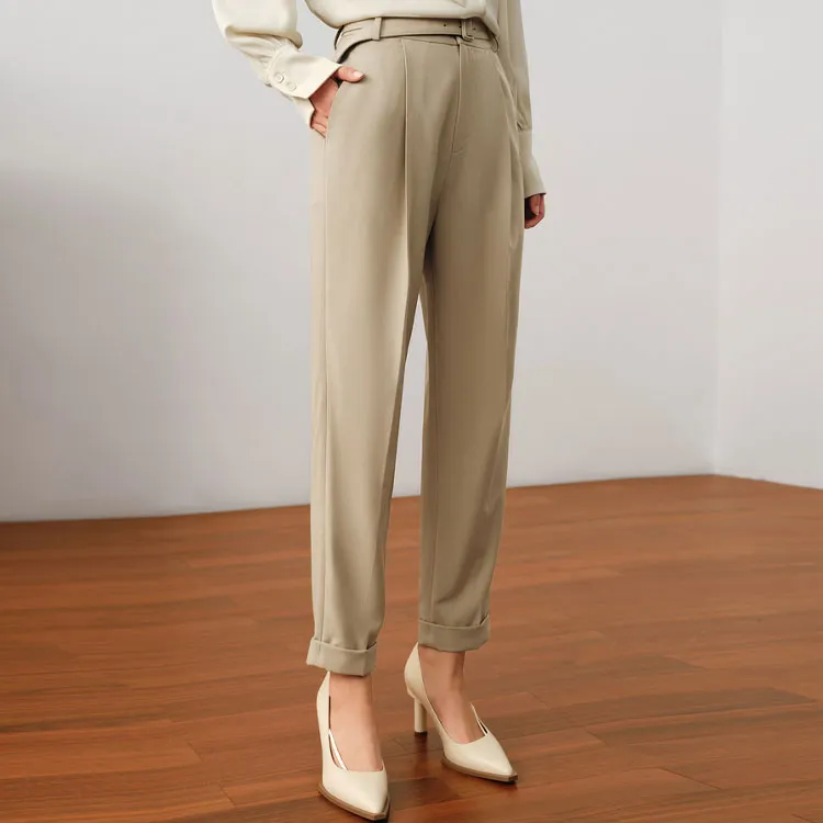 JZ. ANNAKRO Casual Pants Women's Khaki-3