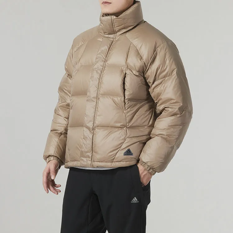 Adidas Down Jacket Men's Pink Brown-3