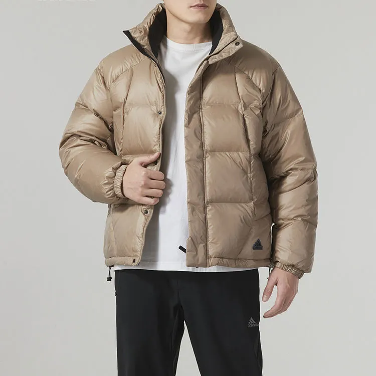 Adidas Down Jacket Men's Pink Brown-1