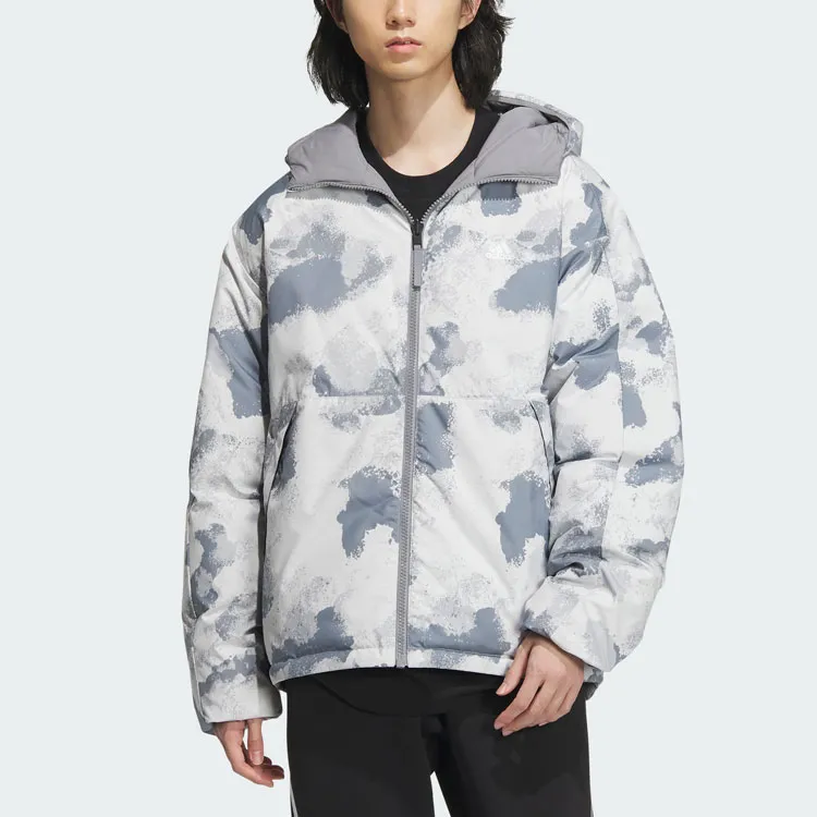 Adidas Down Jacket Men's Light Gray-4
