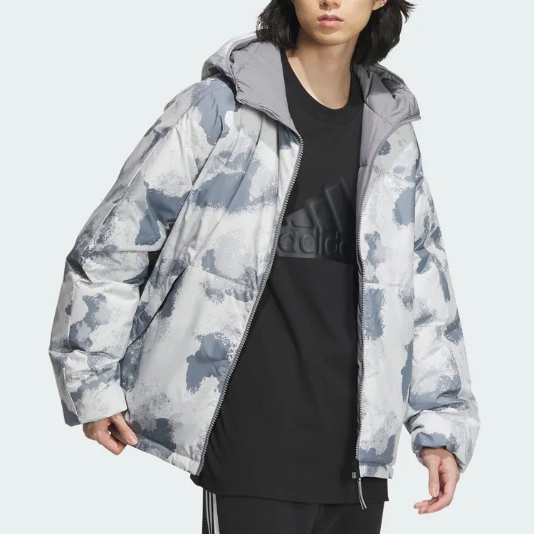 Adidas Down Jacket Men's Light Gray-6