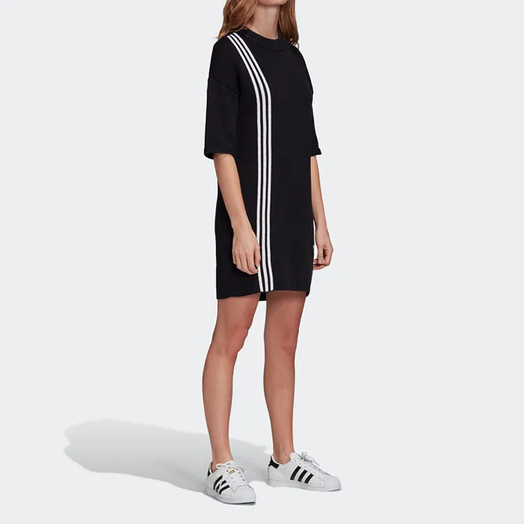 Adidas Originals Short Sleeved Dresses Women's Black-4