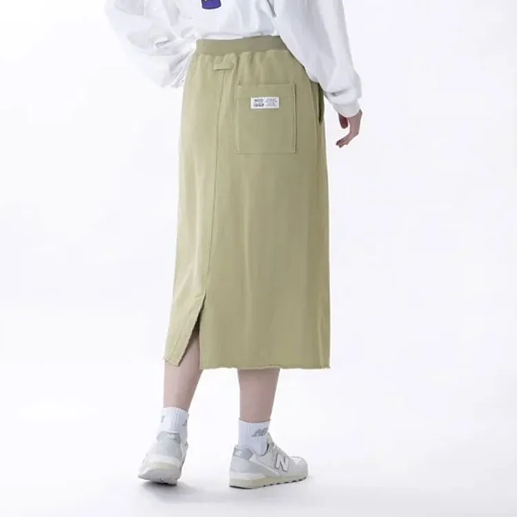 New Balance 900 French Terry Skirt Casual Long Skirt Women's Green-3