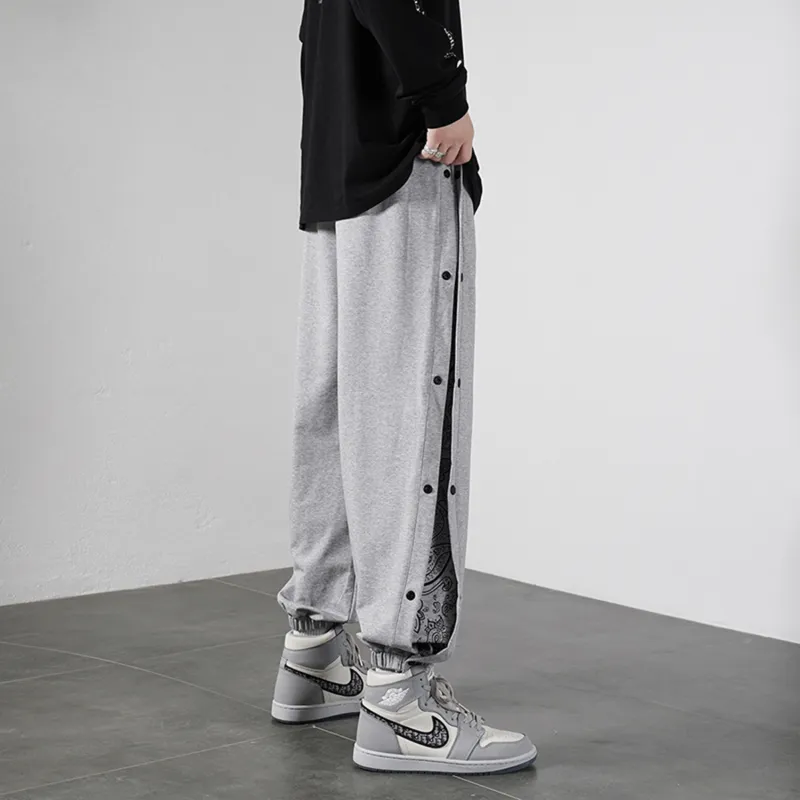 JEEP SPIRIT Summer And Fall Knitted Sweatpants Unisex-11