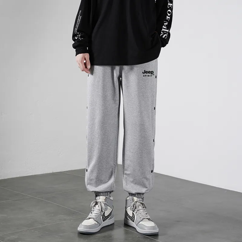 JEEP SPIRIT Summer And Fall Knitted Sweatpants Unisex-8