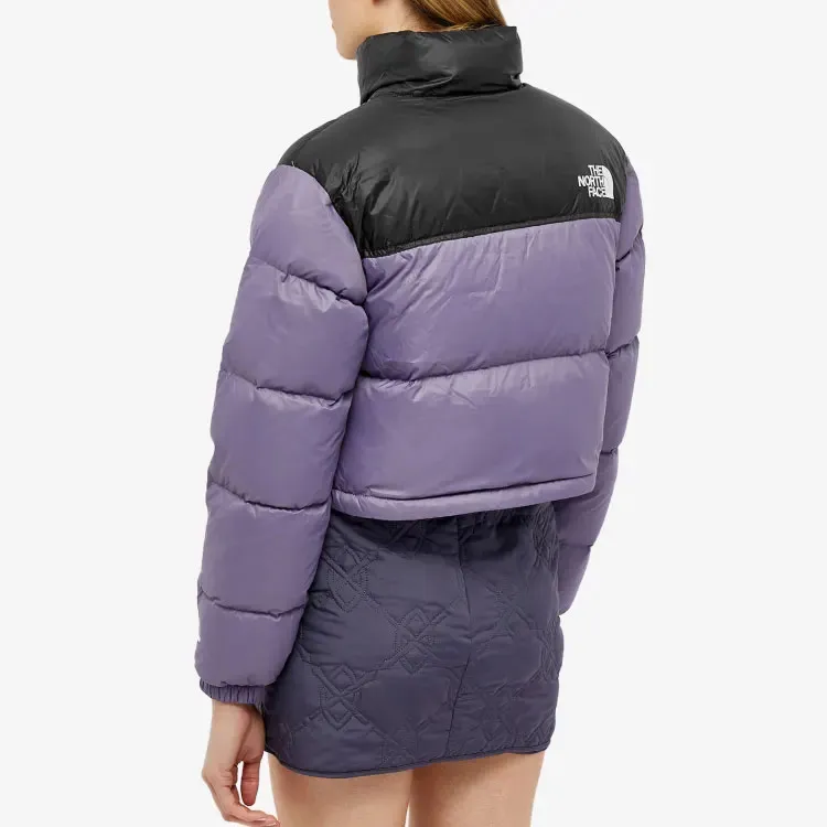 THE NORTH FACE Women's Nuptse Short Jacket Lunar Slate-1