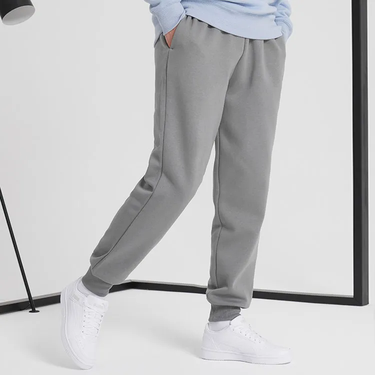 PUMA ESS Knitted Sports Pants Men's Gray-2