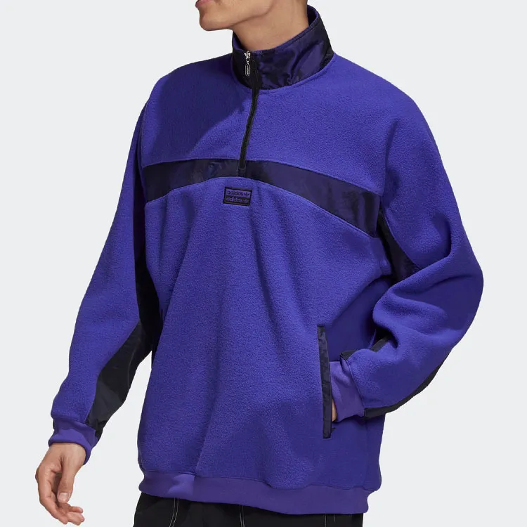 Adidas Originals PURPLE Sweatshirt Men's Purple-4
